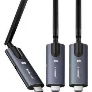 Lemorele R1010 Transmisor Video Inalámbrico Un Transmisor y DOS Receptores 200m