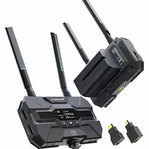 Lemorele R200 Kit Transmisor Video Inalámbrico Receptor y Baterías