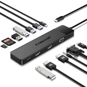 Lemorele TC200 Estación Docking USB-C 13 en 1