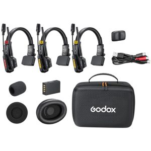 Godox SkyTalk Air 3S Sistema de Intercomunicación Inalámbrico Para 3 Personas